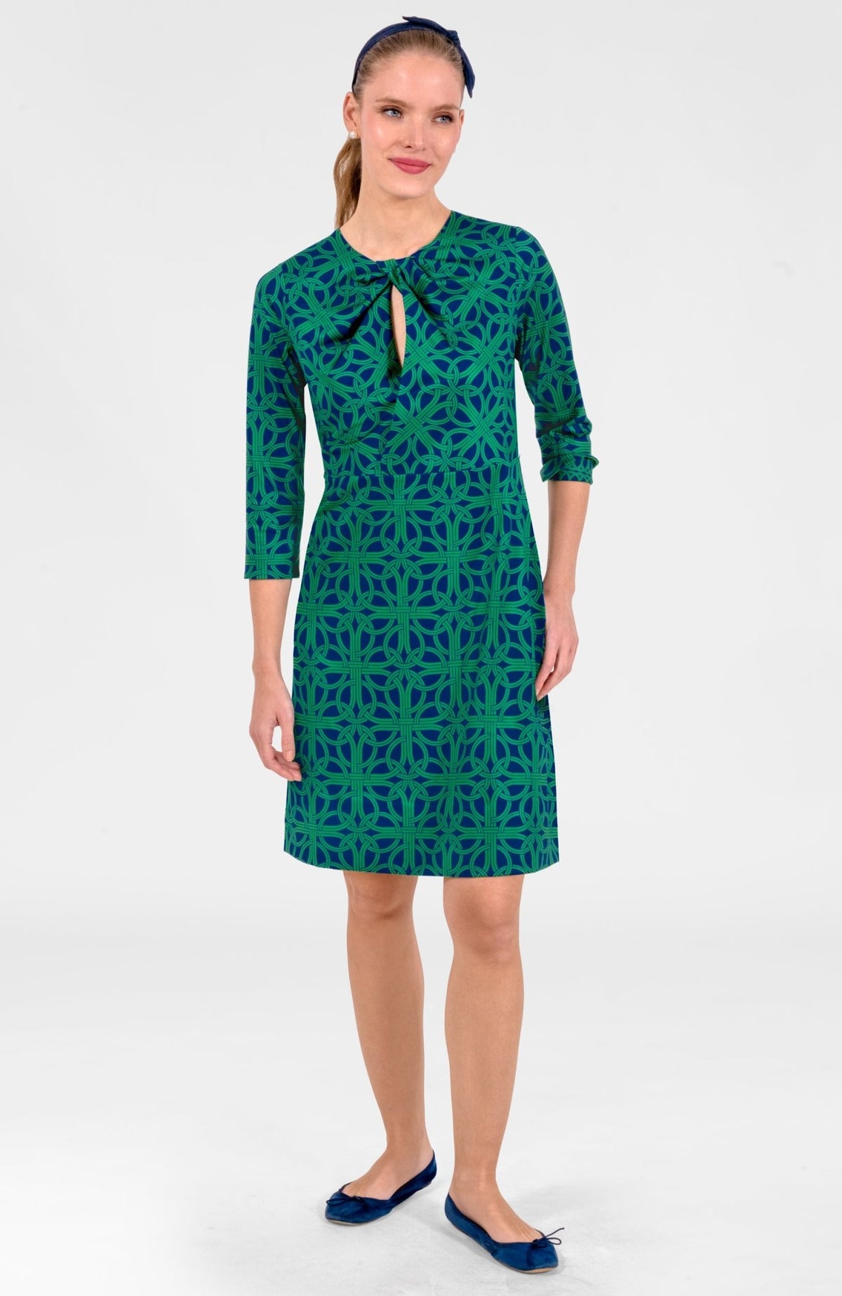 Swivel Dress - Ring Toss Navy Kelly
