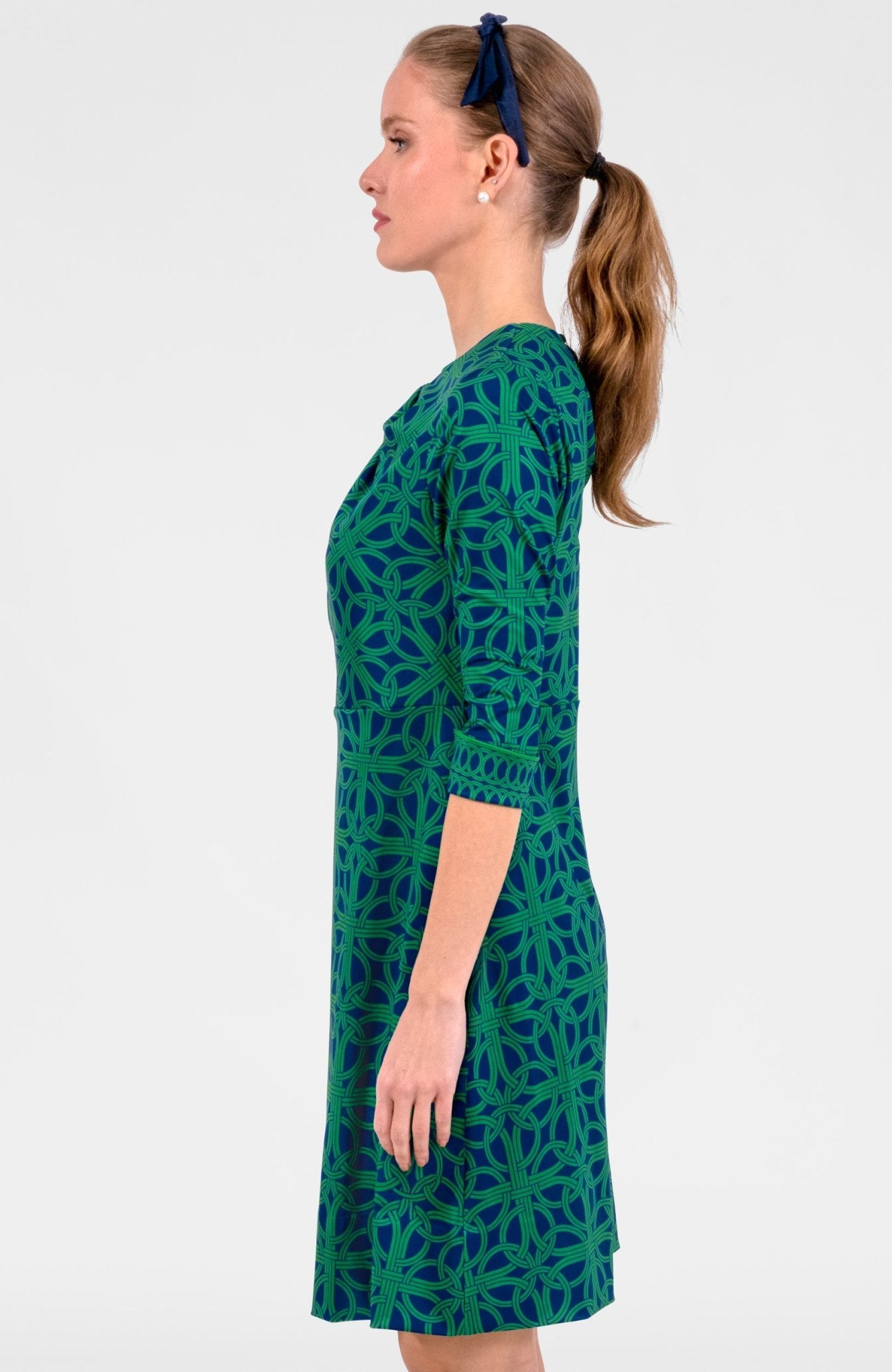 Swivel Dress - Ring Toss Navy Kelly