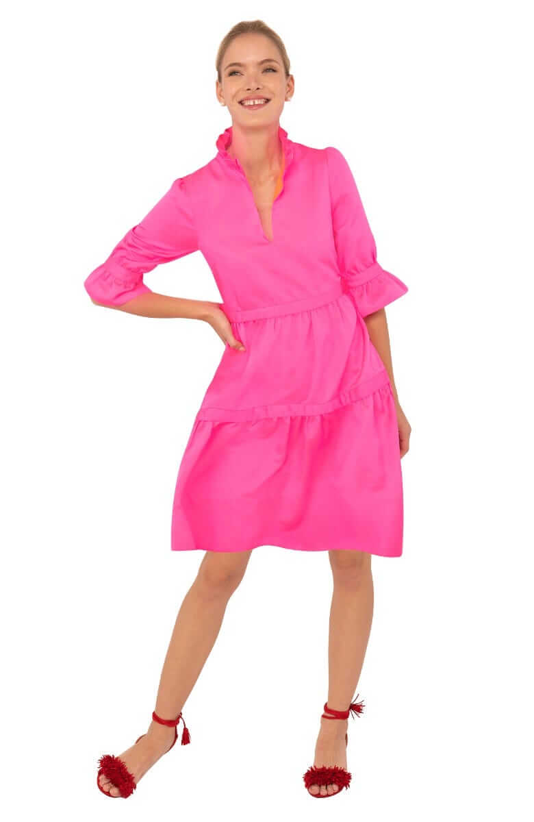 Teardrop Dress - Faille - Final Sale Pink
