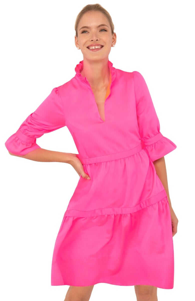 Teardrop Dress - Faille - Final Sale Pink