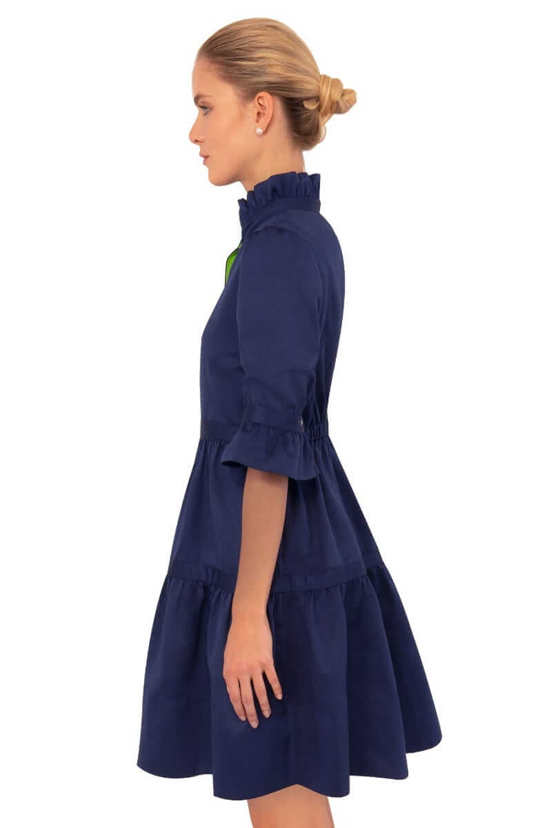 Teardrop Dress - Faille - Final Sale Navy