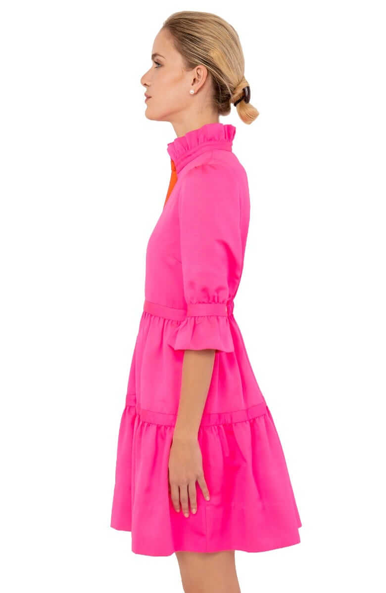 Teardrop Dress - Faille - Final Sale Pink