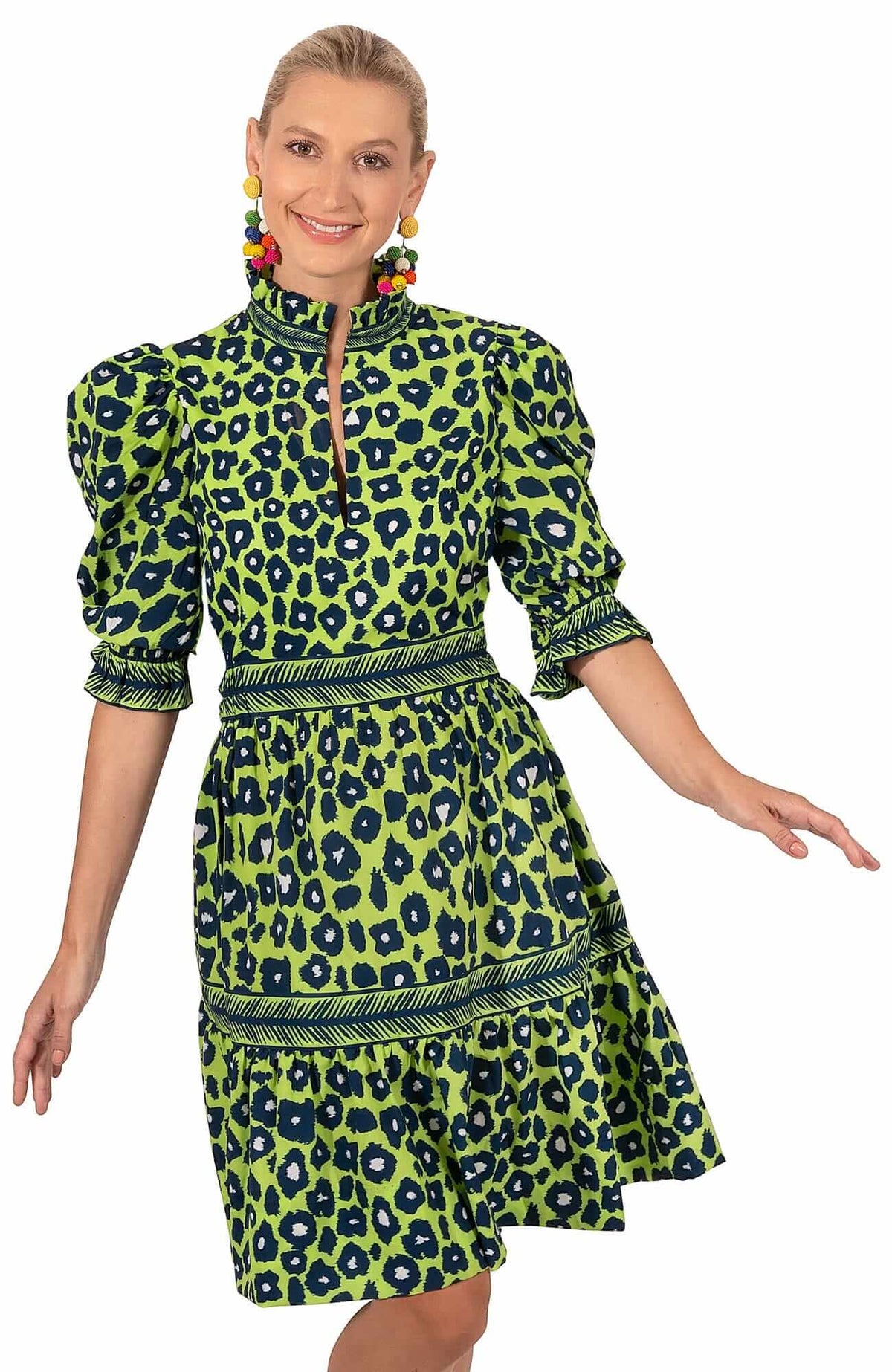 Teardrop Dress - Me Jane - Final Sale Lime