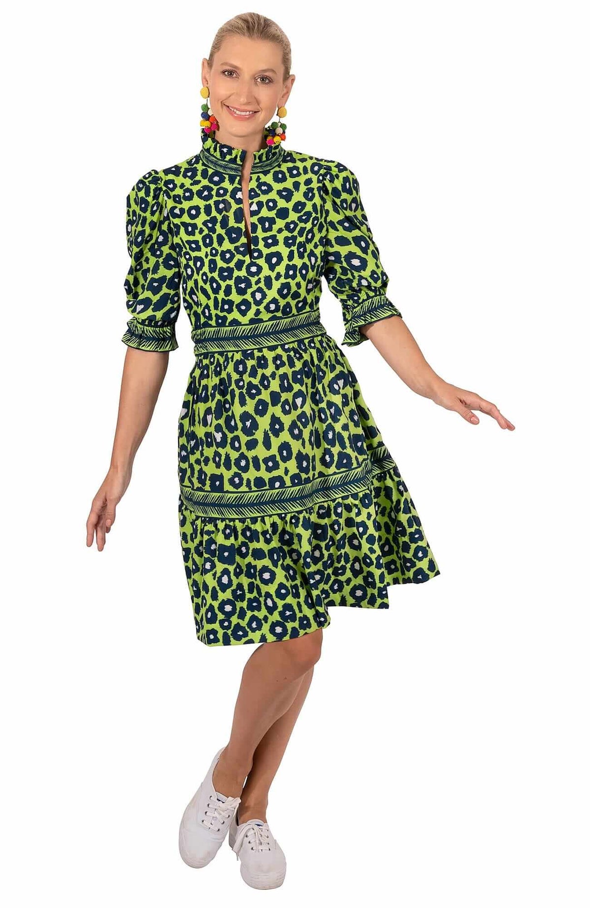 Teardrop Dress - Me Jane - Final Sale Lime