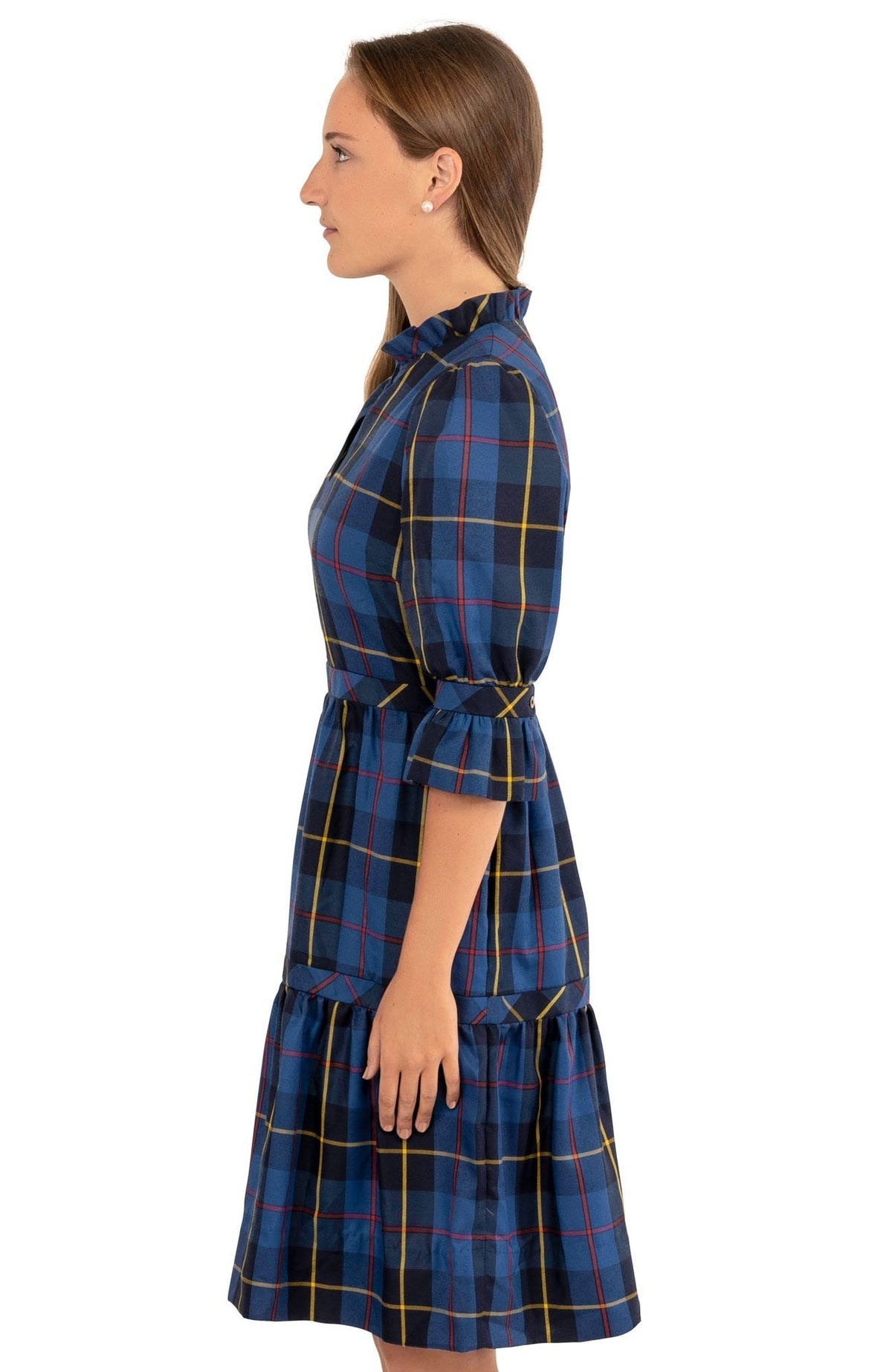 Teardrop Dress Plaidly Cooper - Final Sale Bluemulti Plaid