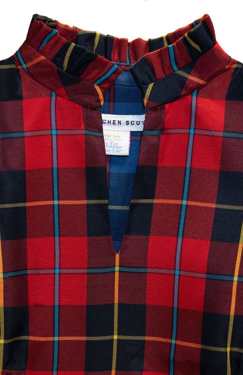 Teardrop Dress Plaidly Cooper - Final Sale Redmulti Plaid