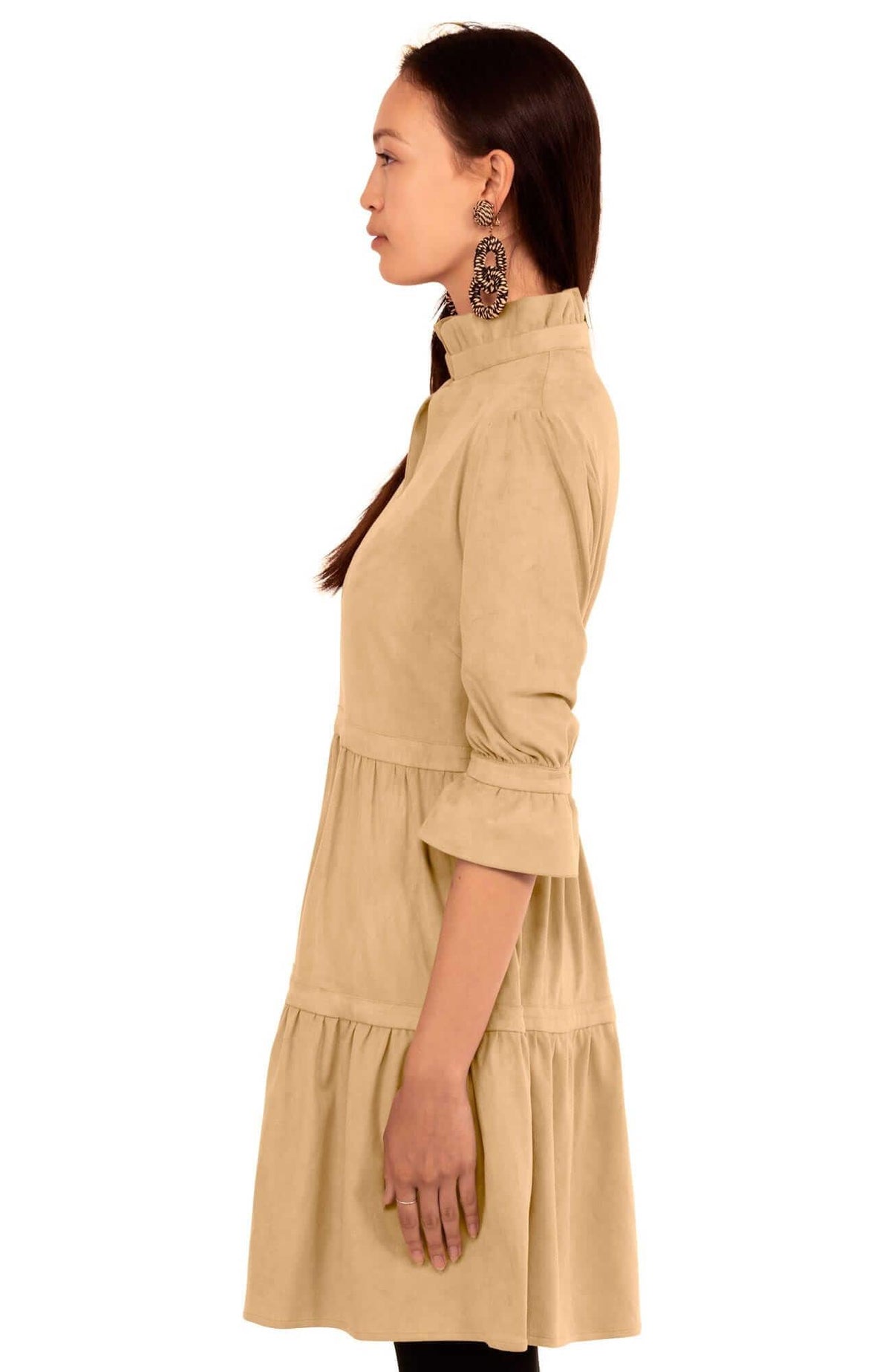 Teardrop Dress - Ultra Suede - Final Sale Beige