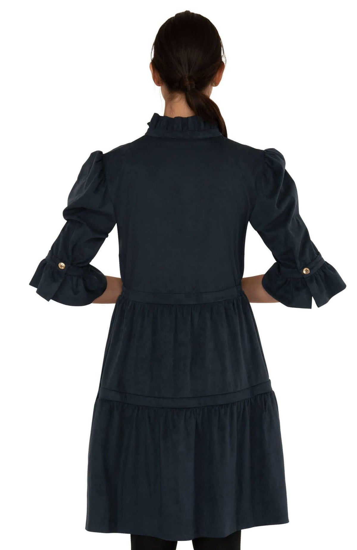 Teardrop Dress - Ultra Suede - Final Sale Navy