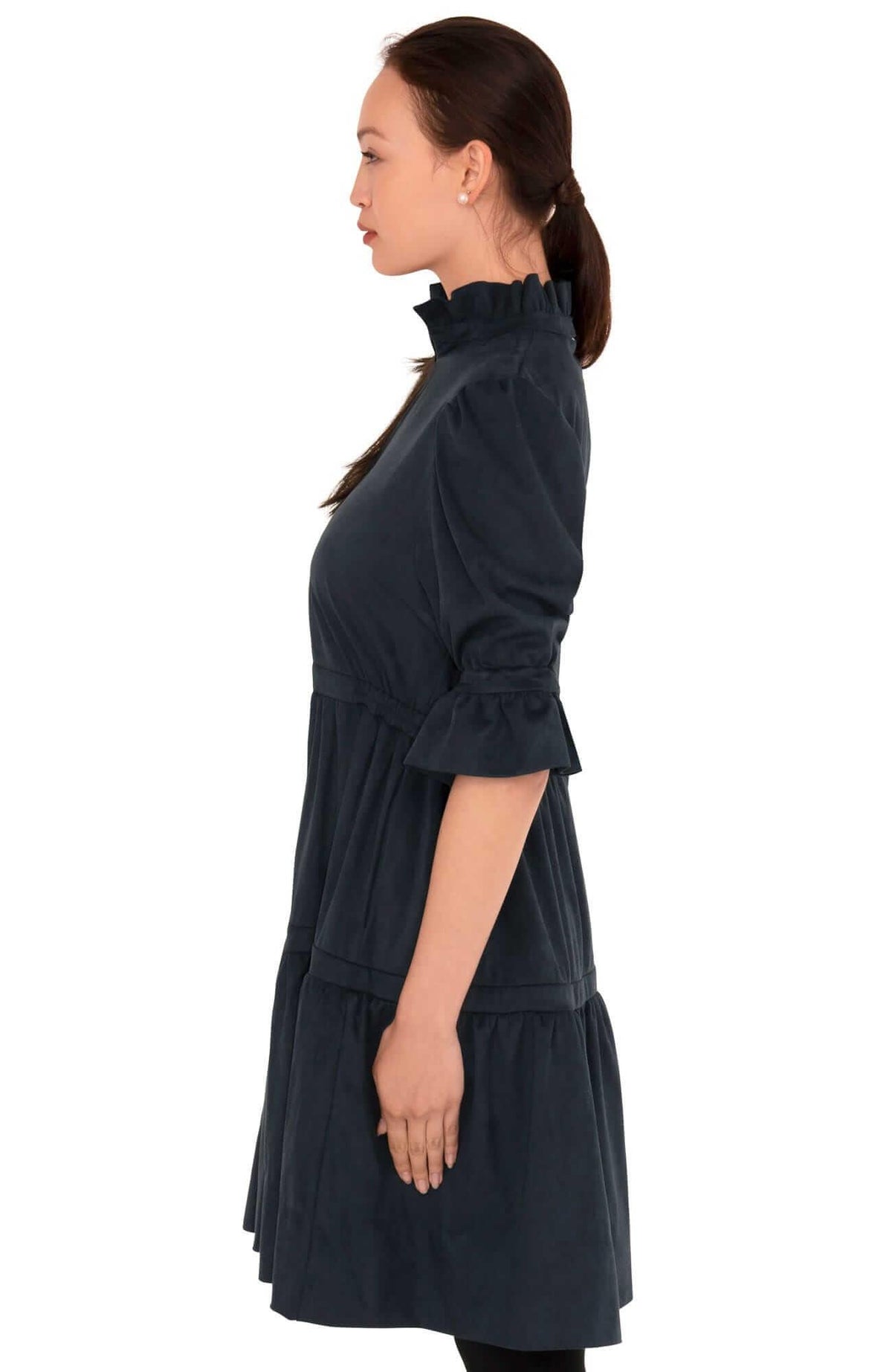 Teardrop Dress - Ultra Suede - Final Sale Navy