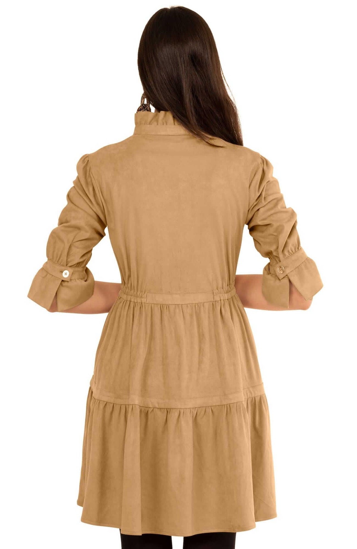 Teardrop Dress - Ultra Suede - Final Sale Beige