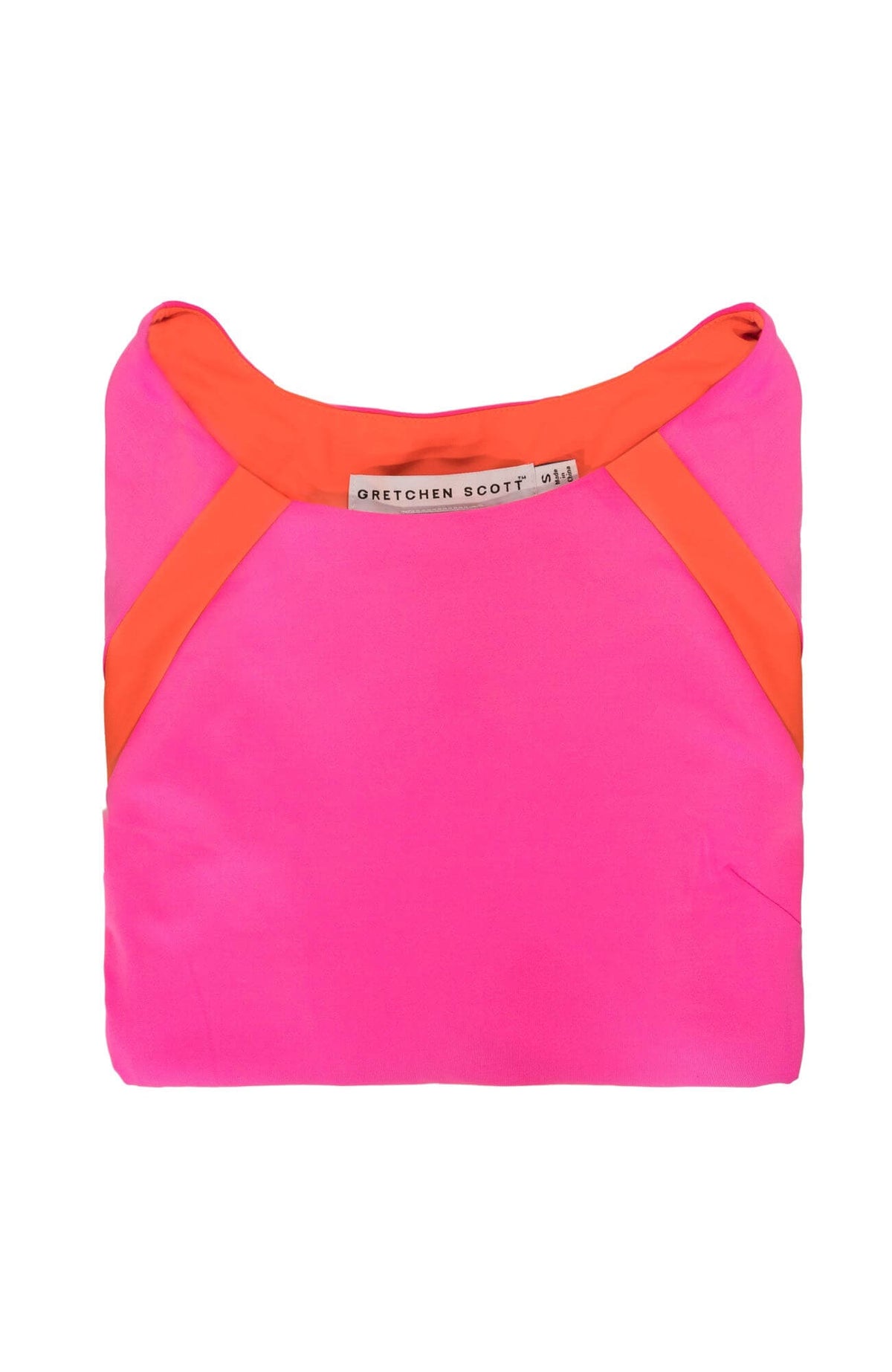 Jersey Tee Topper - Color Block - Final Sale Pink Orange