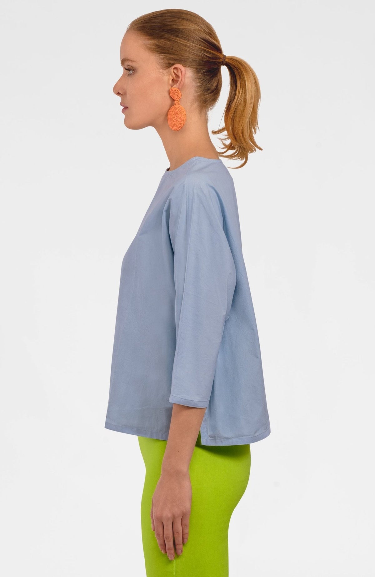 The Ayn Top - Solid - Final Sale Periwinkle