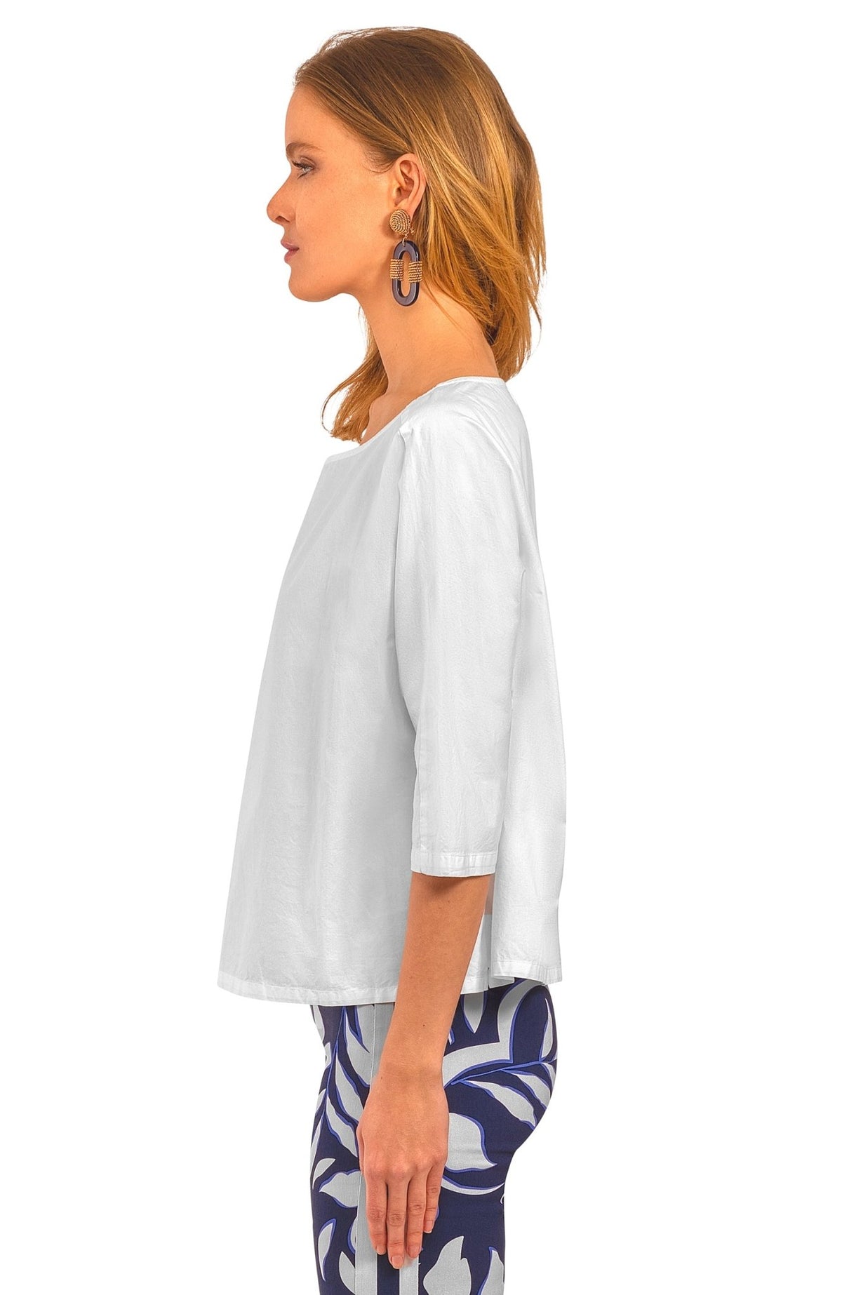 The Ayn Top - Solid - Final Sale White