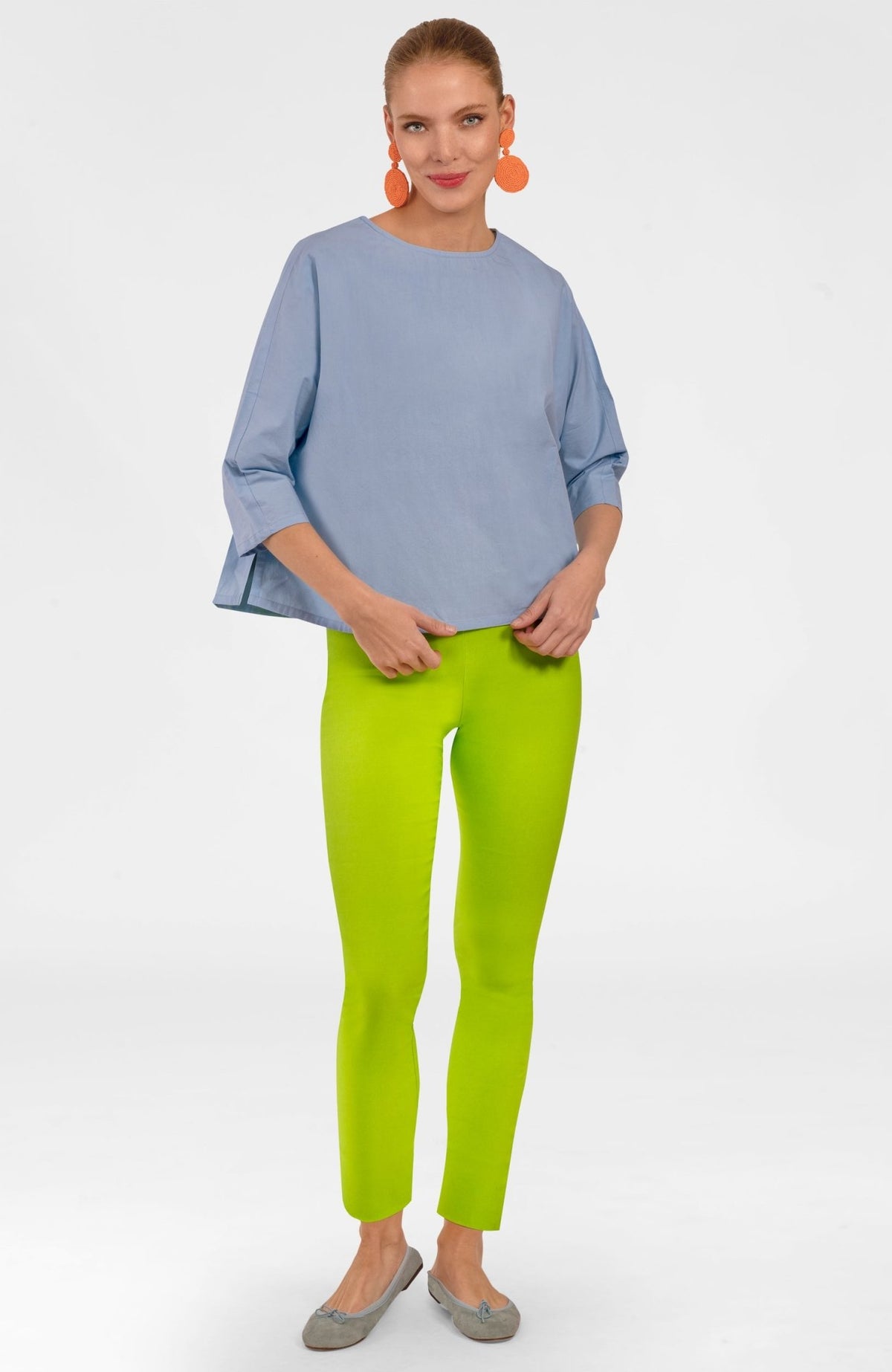 The Ayn Top - Solid - Final Sale Periwinkle