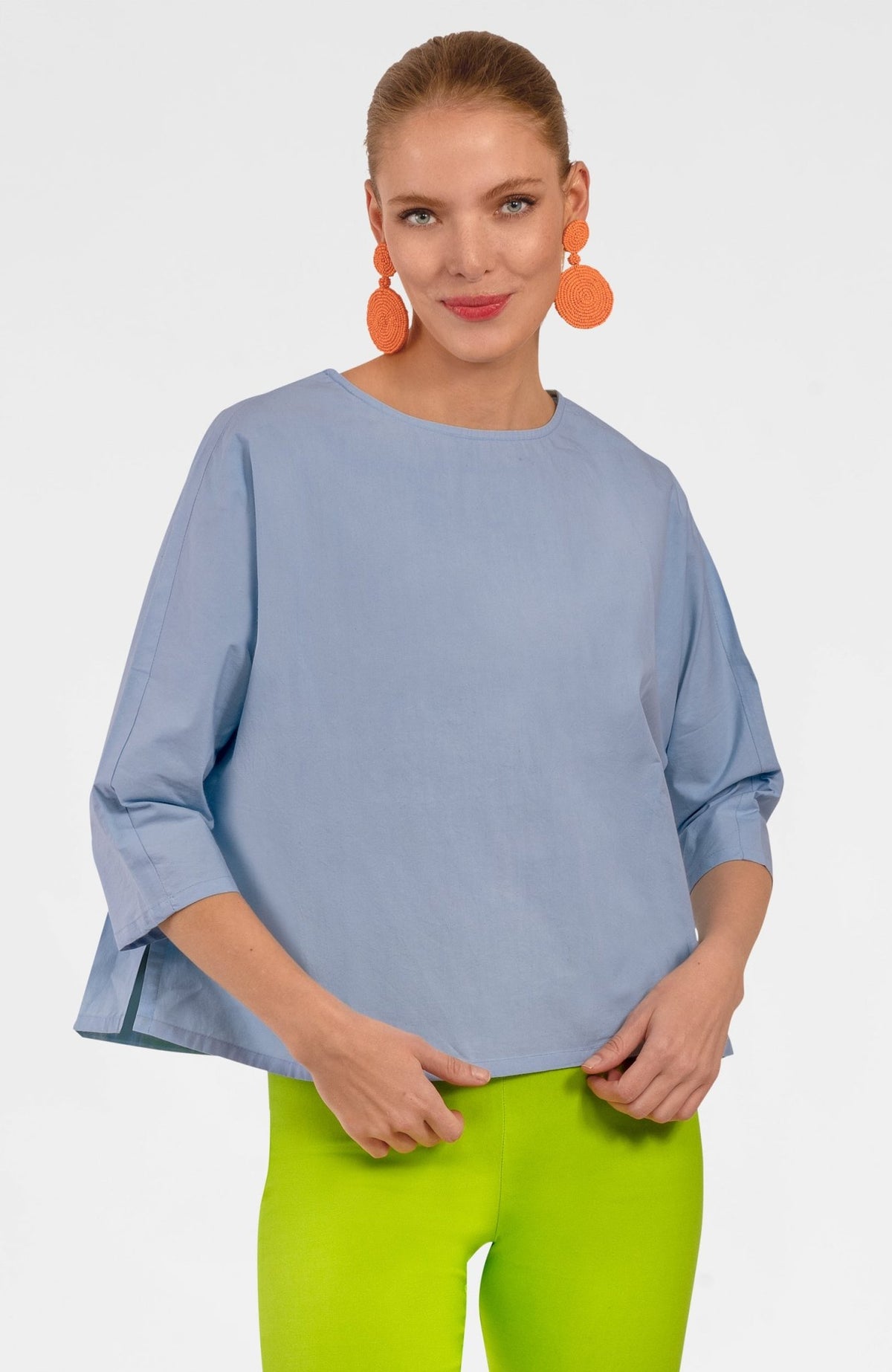 The Ayn Top - Solid - Final Sale Periwinkle