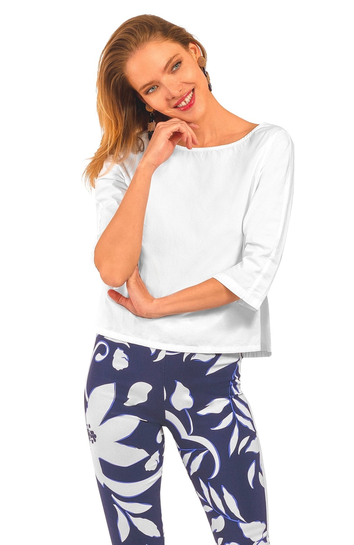 The Ayn Top - Solid - Final Sale White