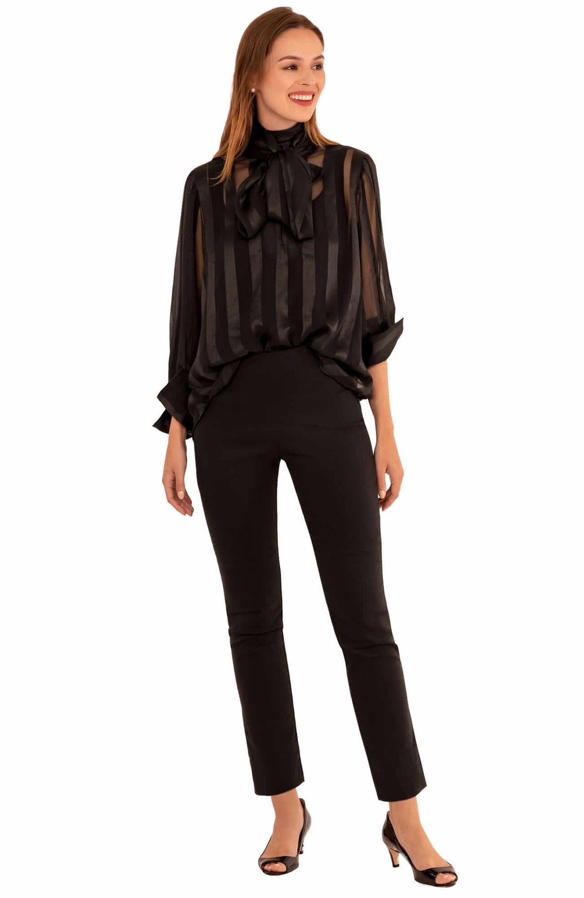 The Billowy Blouse - Final Sale Black