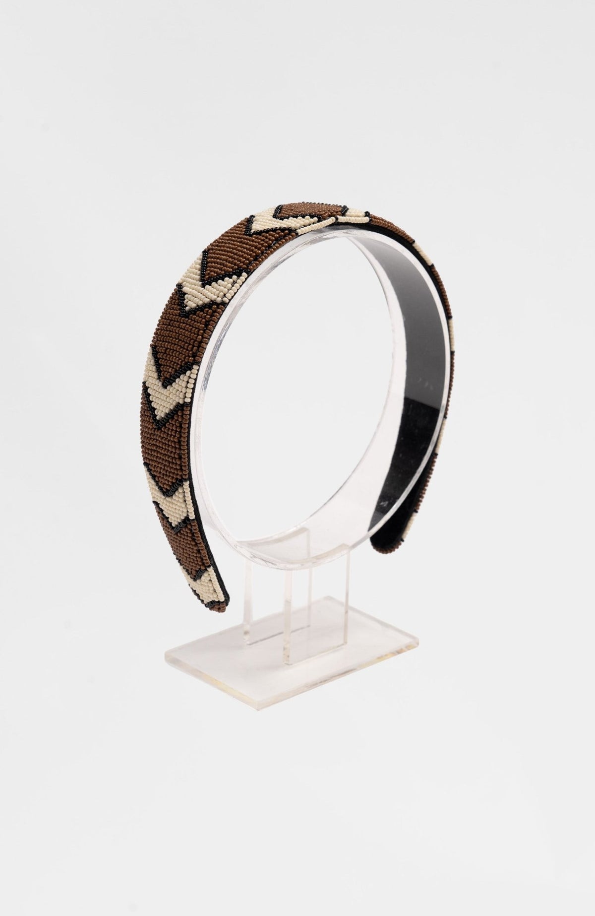 The Bolt Headband Brown Khaki Blk One Size