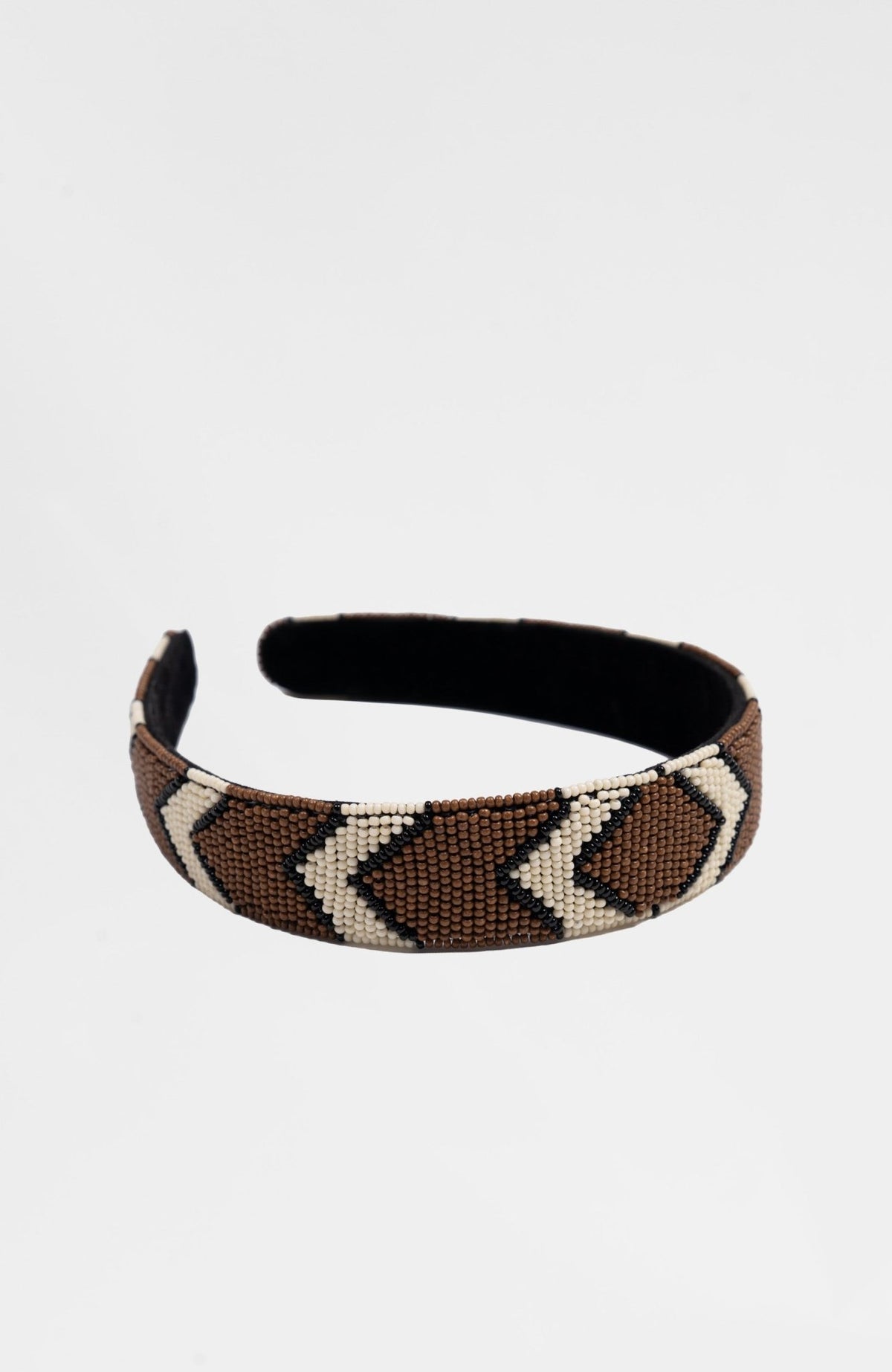 The Bolt Headband Brown Khaki Blk One Size