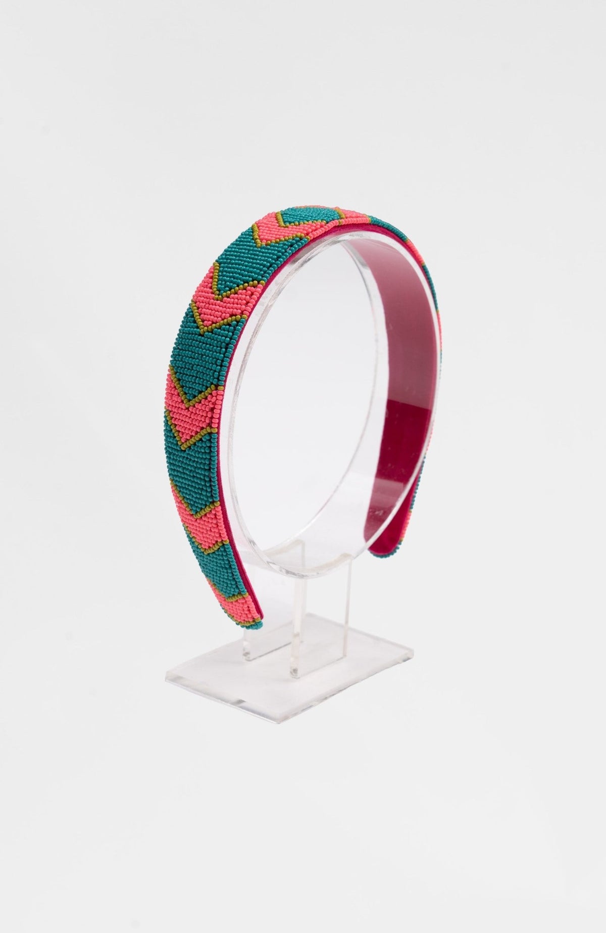 The Bolt Headband Turq Pink Lime One Size