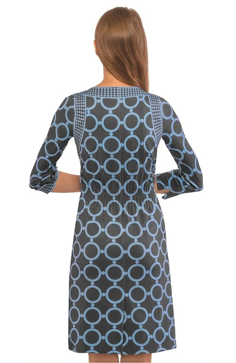 The Cinch Dress - Dip & Dot - Final Sale Gray