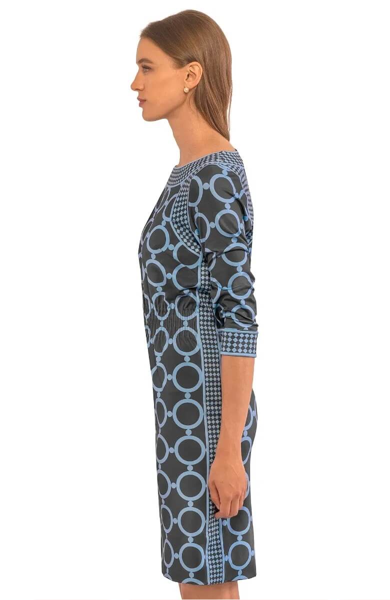 The Cinch Dress - Dip & Dot - Final Sale Gray