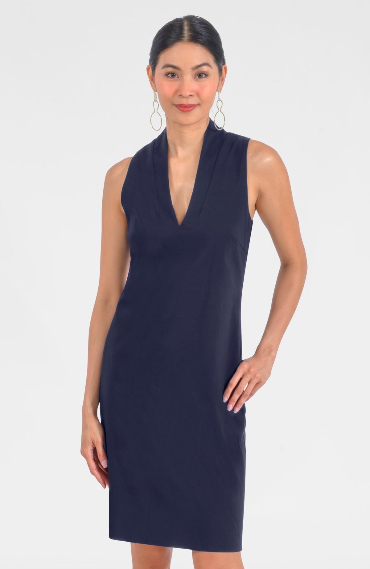The Countess Dress - Solid Navy