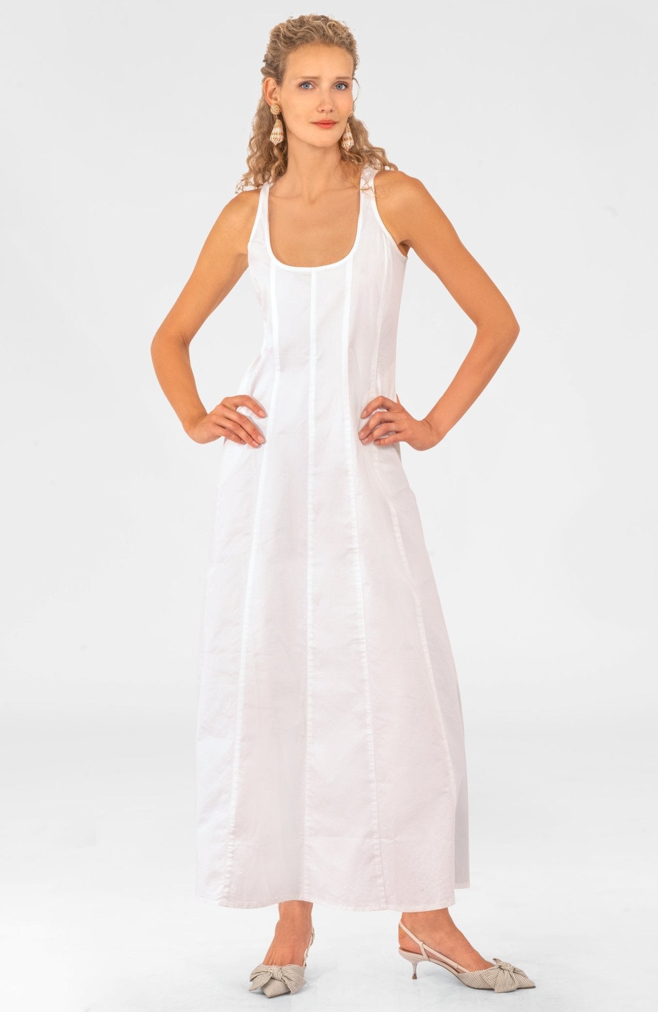 The Fonteyn Dress Long - Final Sale White