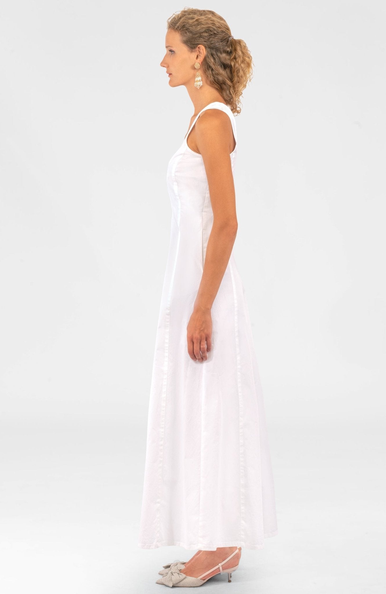 The Fonteyn Dress Long - Final Sale White