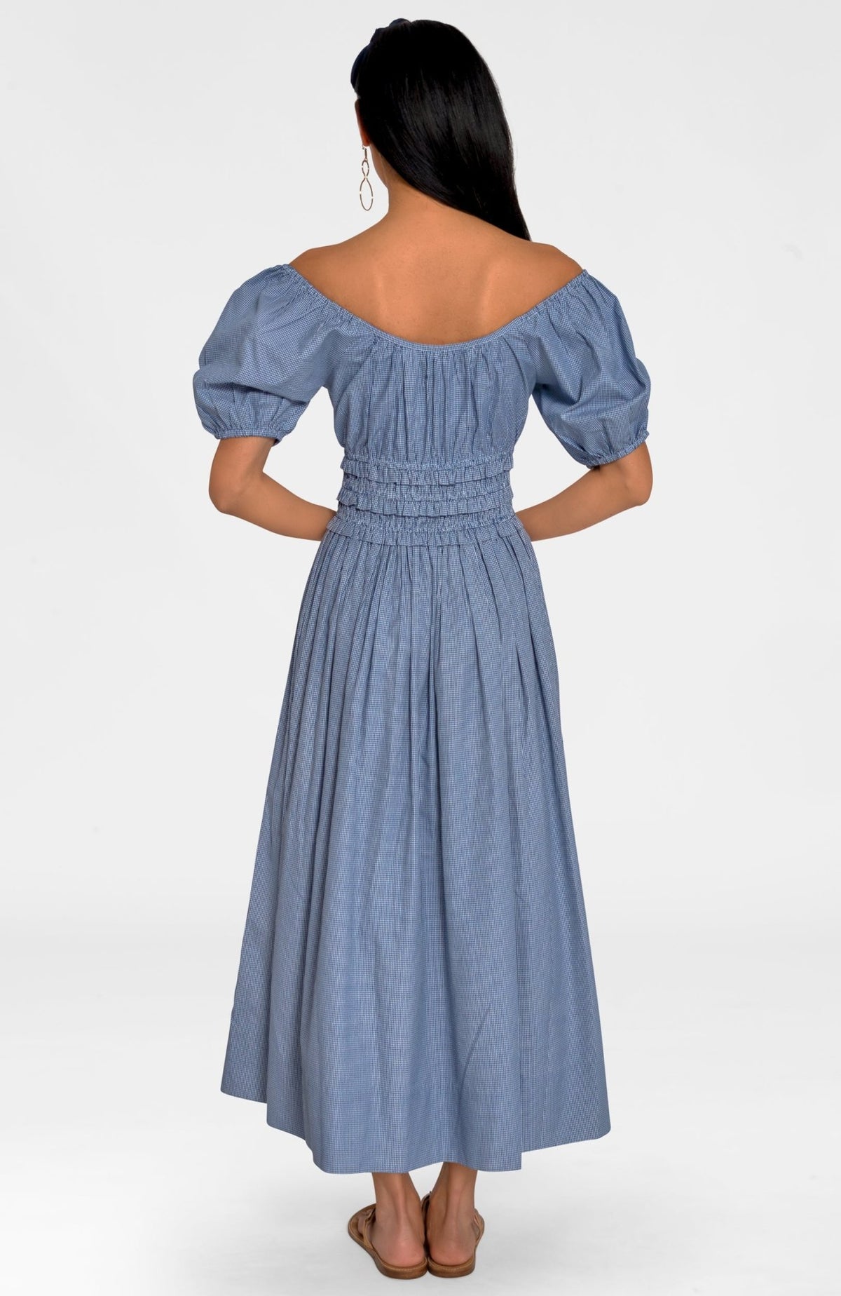 The Julie Dress - Gingham Navy