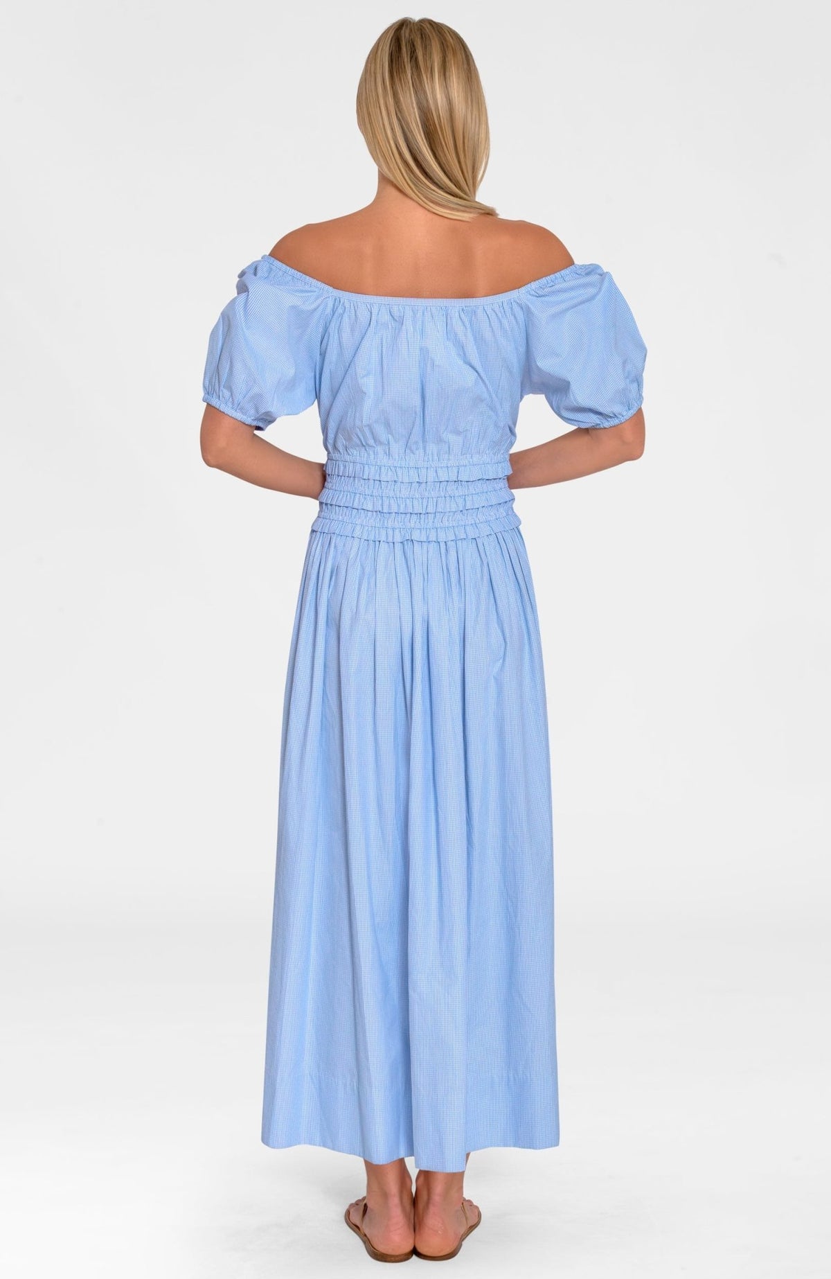 The Julie Dress - Gingham Periwinkle