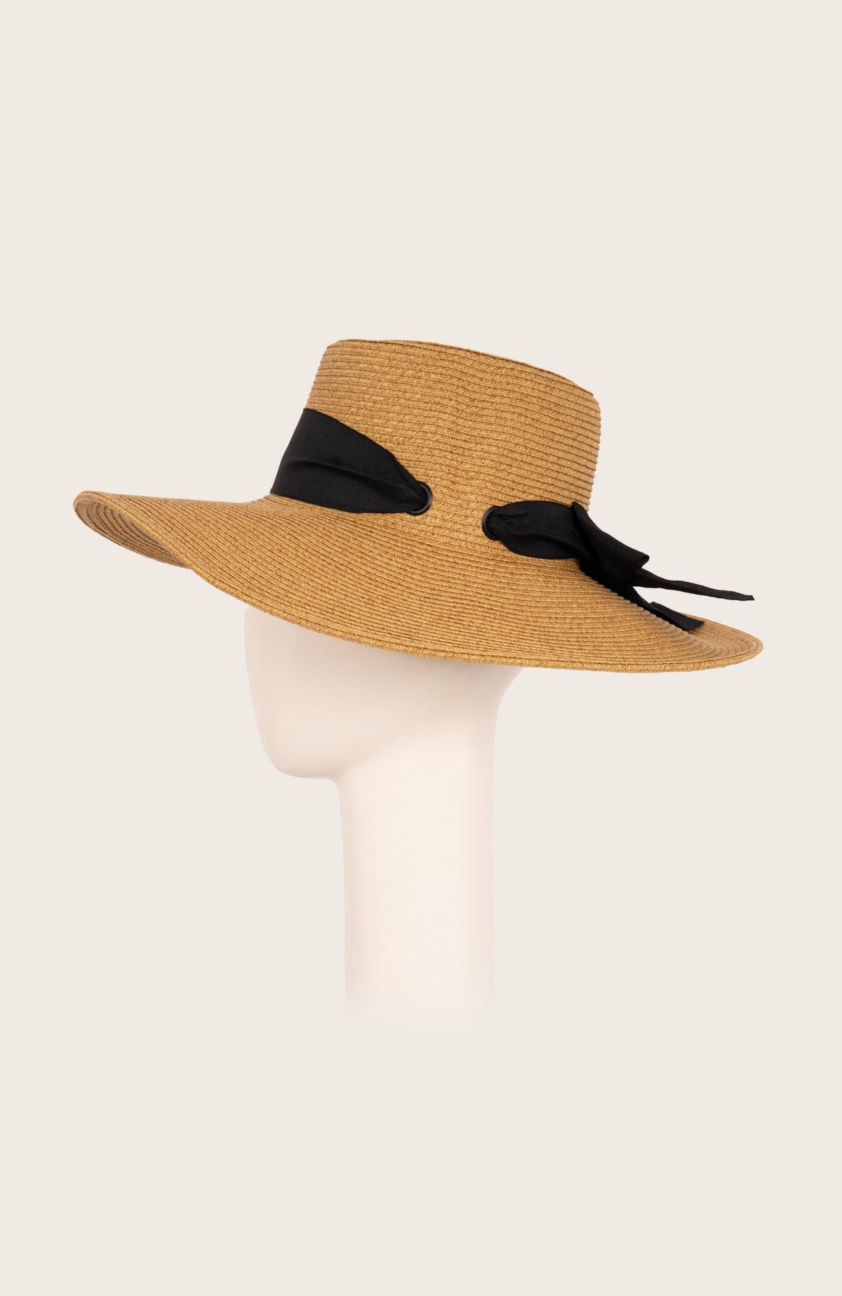 Madeline Ribbon Hat Black One Size