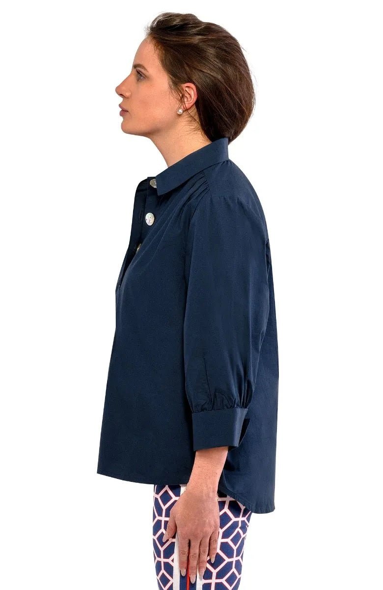 The Mary Top - Solid - Final Sale Navy