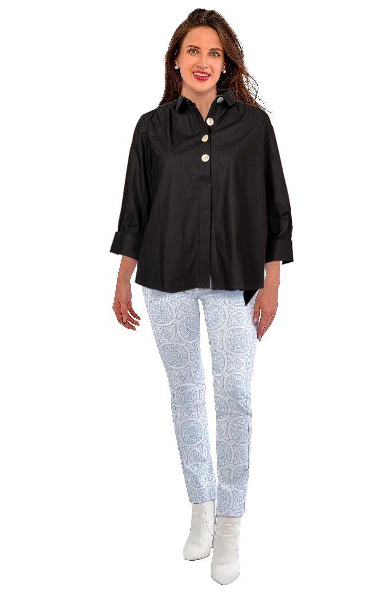 The Mary Top - Solid - Final Sale Black