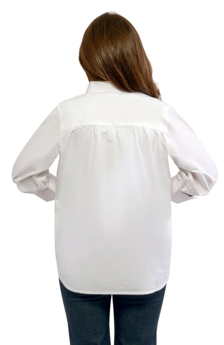 The Mary Top - Solid - Final Sale White