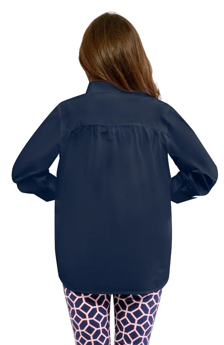 The Mary Top - Solid - Final Sale Navy