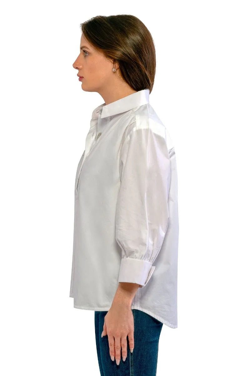 The Mary Top - Solid - Final Sale White