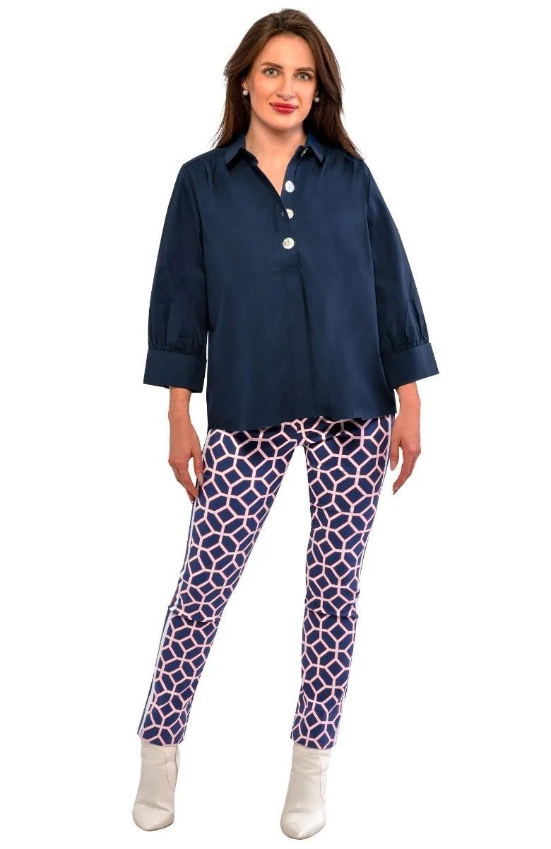 The Mary Top - Solid - Final Sale Navy