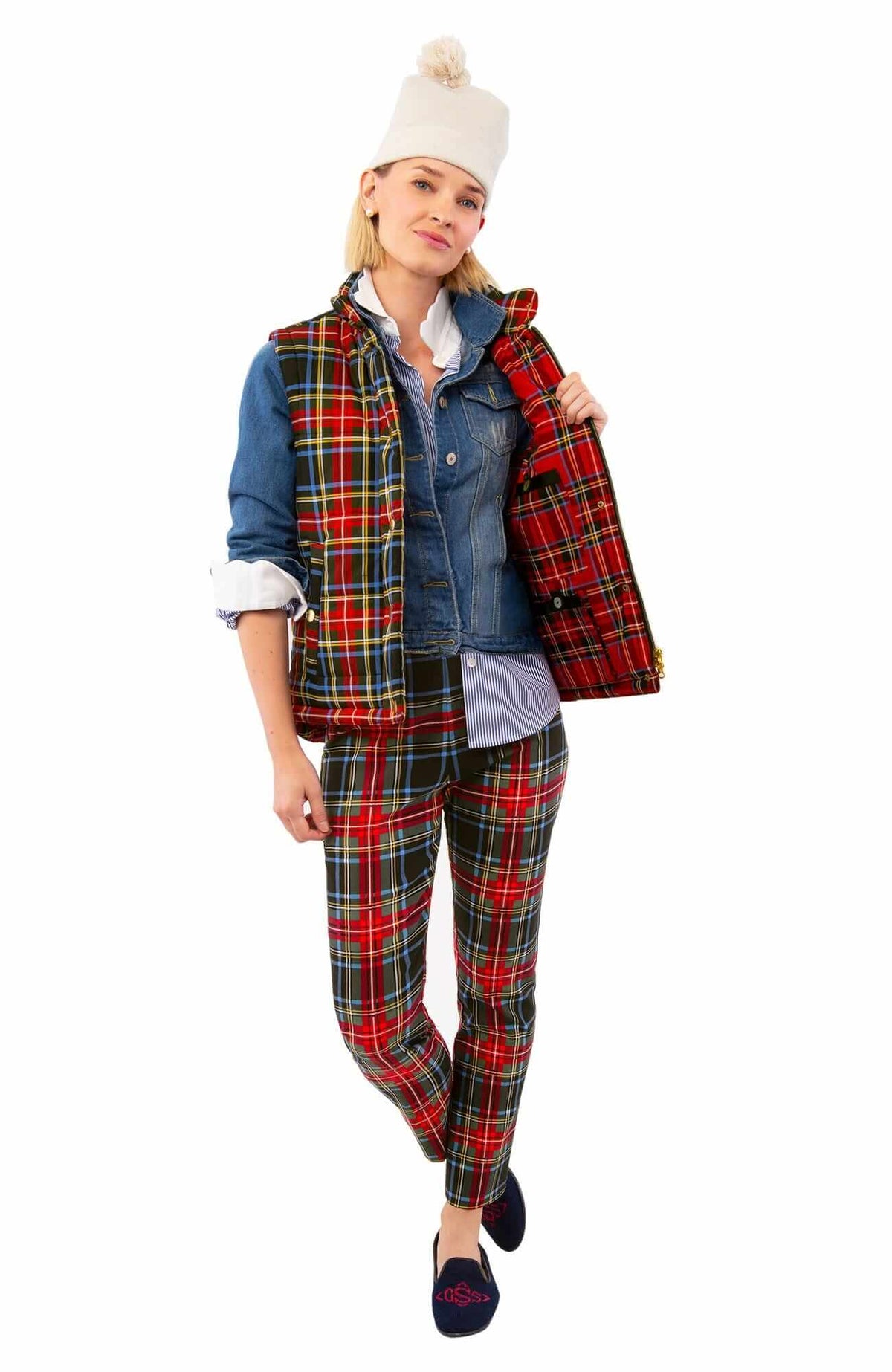 The Puffer Vest - Duke of York Black Multi