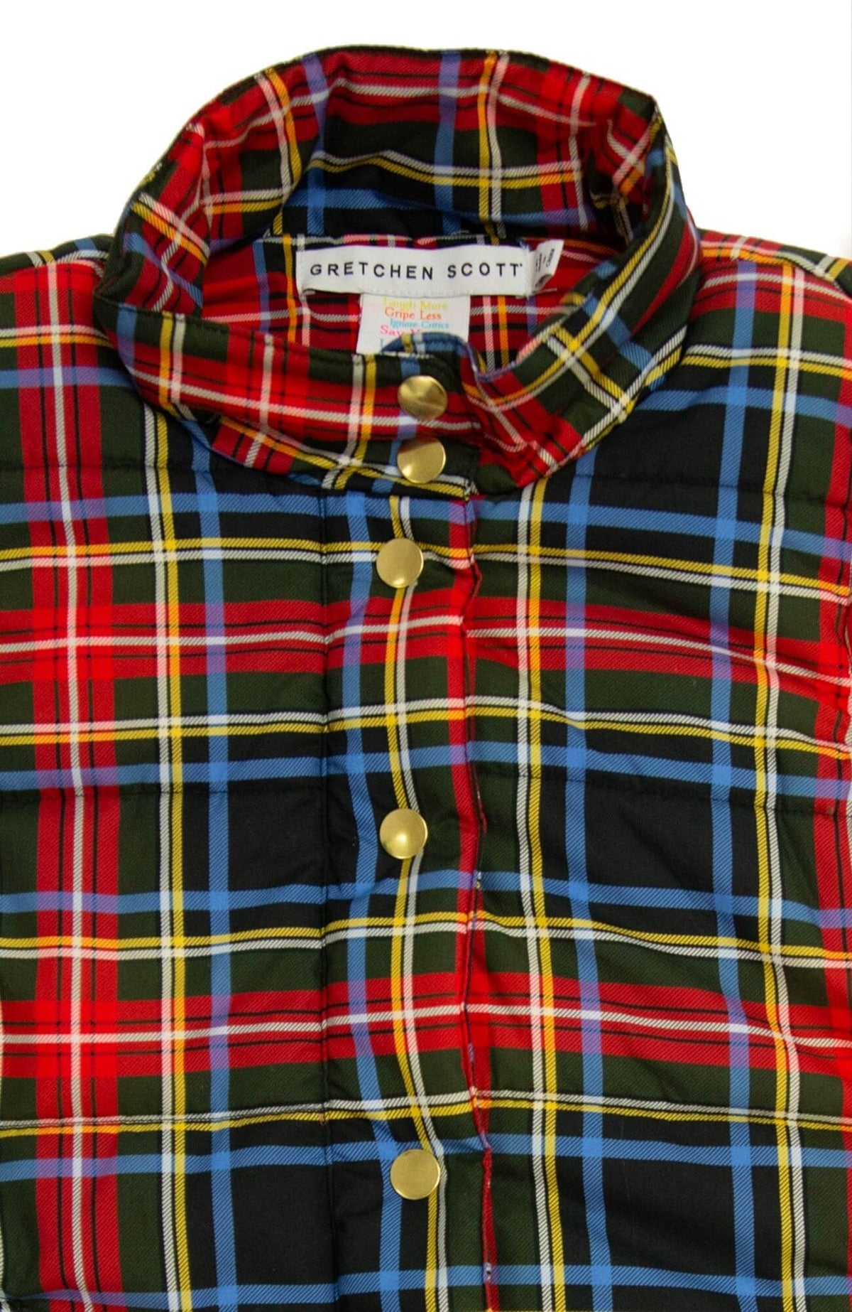 The Puffer Vest - Duke of York Black Multi