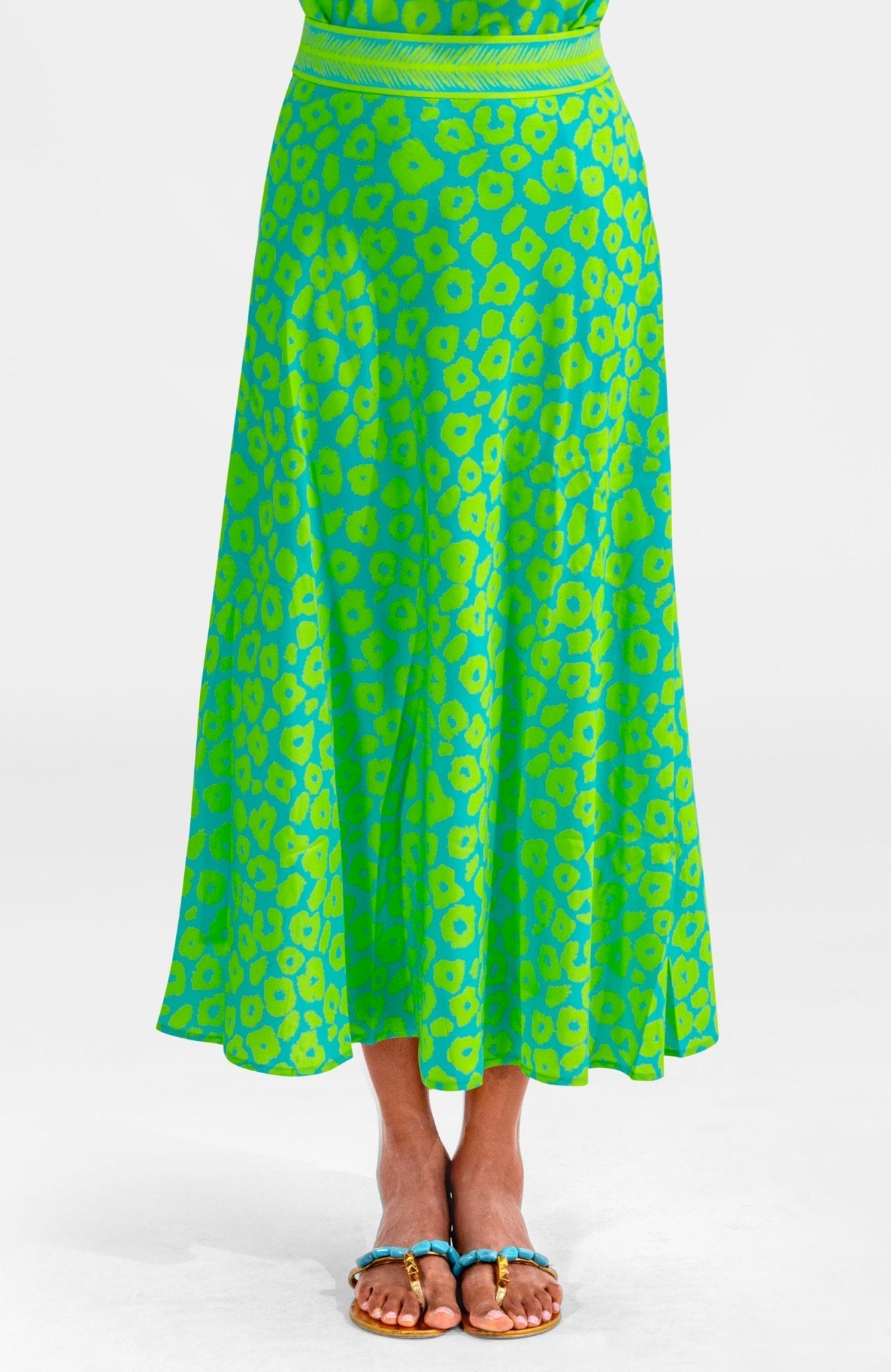 The Twirl Skirt - Me Jane Turquoise