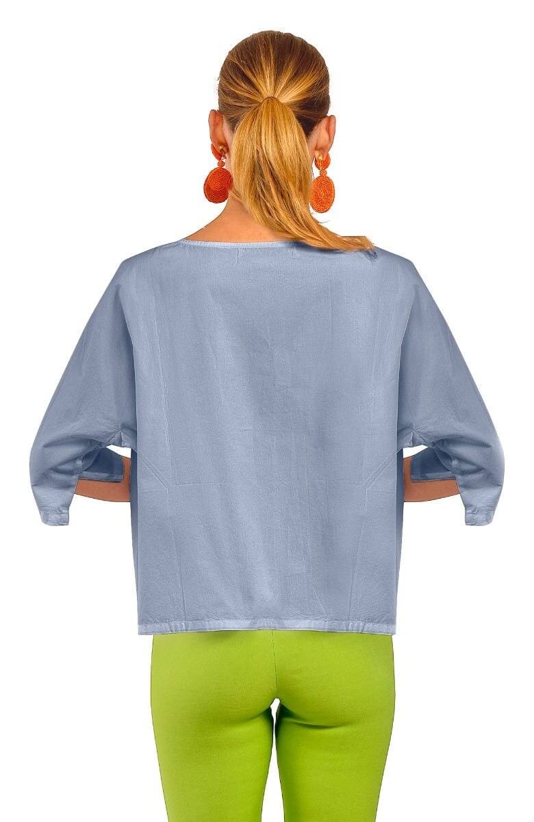 The Ayn Top - Solid Periwinkle