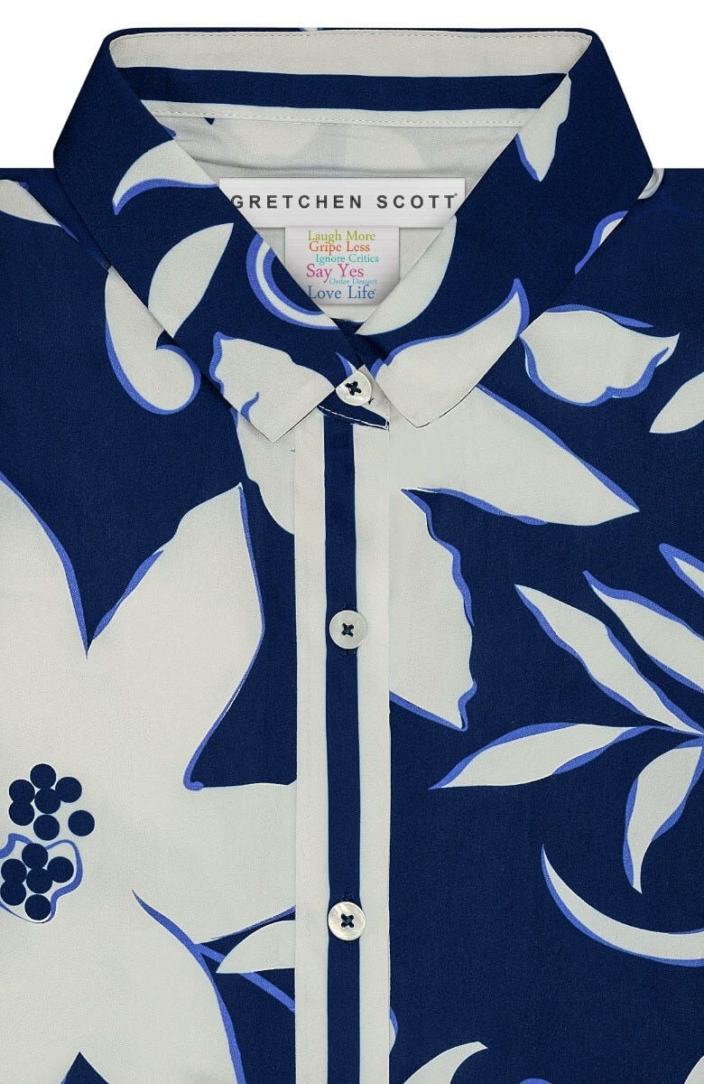 Boyfriend Shirt - Full Bloom Navy