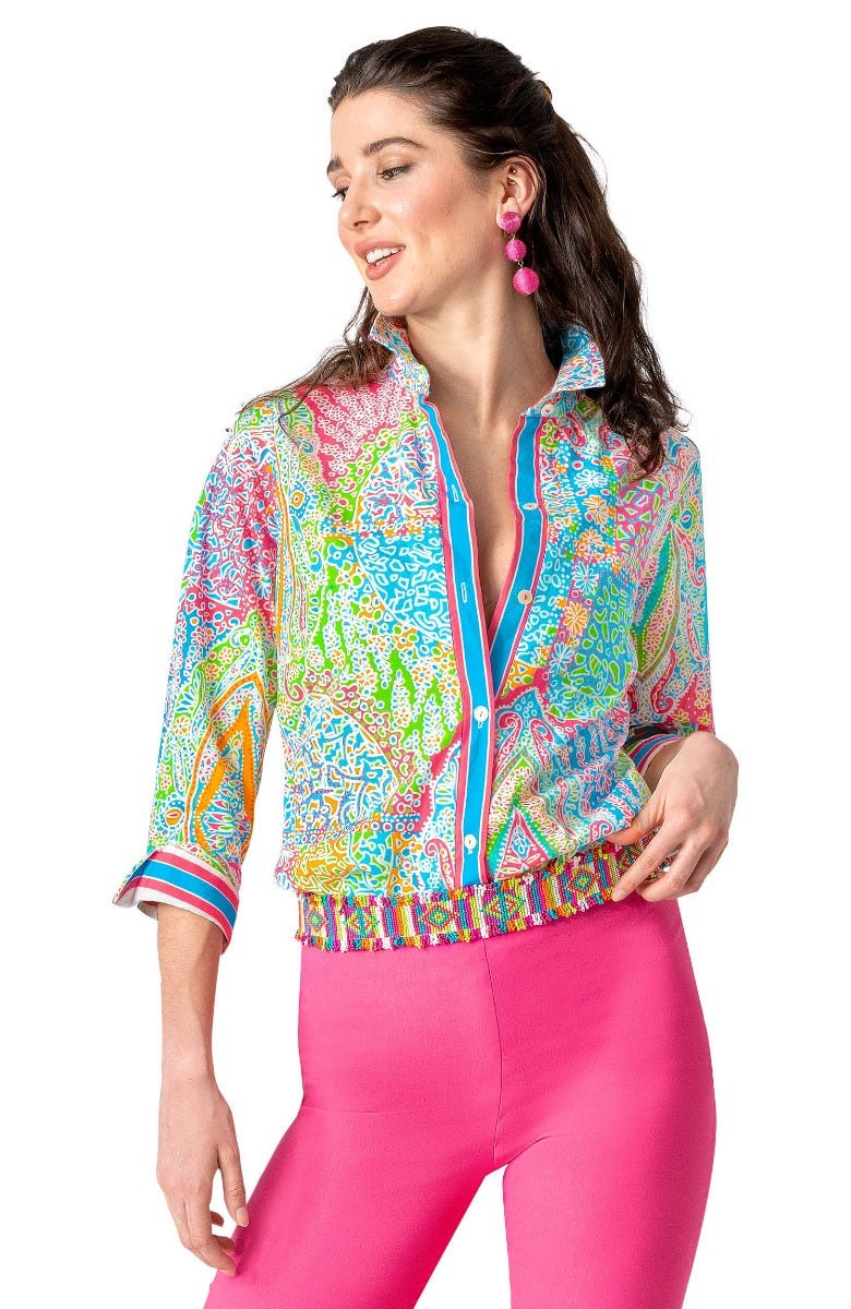 Boyfriend Shirt - Grand Bazaar Brights