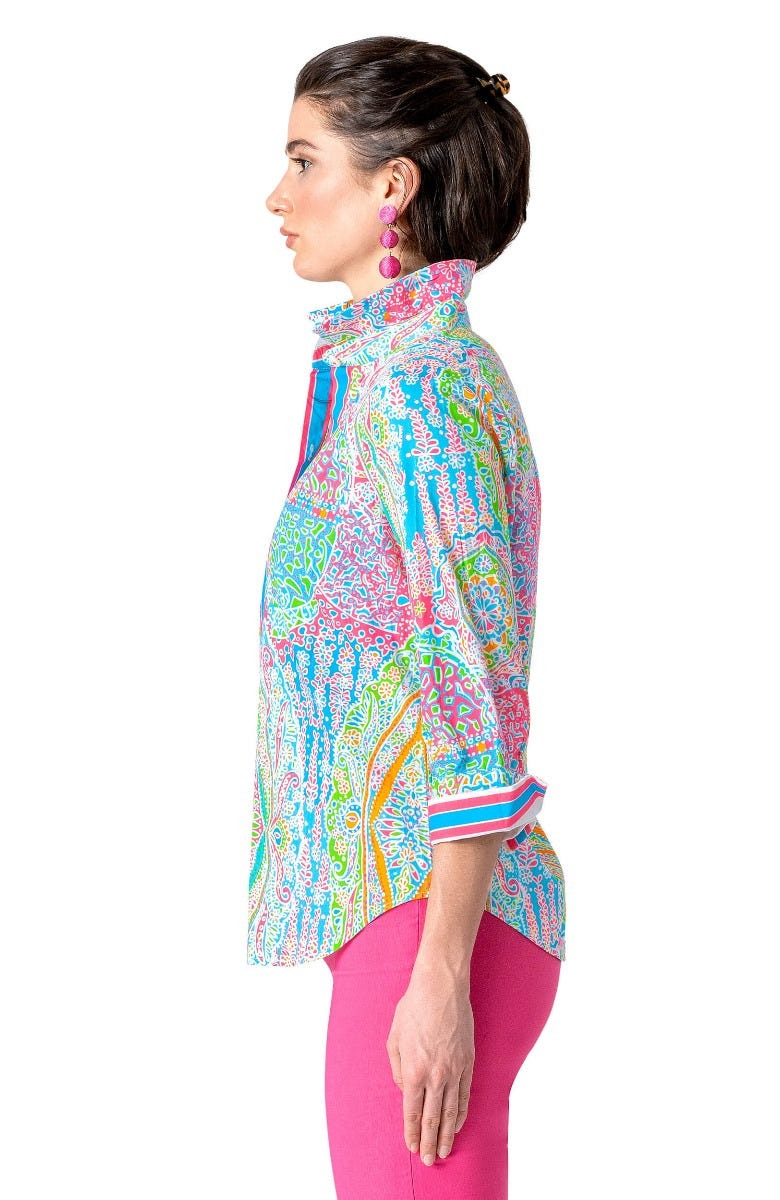 Boyfriend Shirt - Grand Bazaar Brights