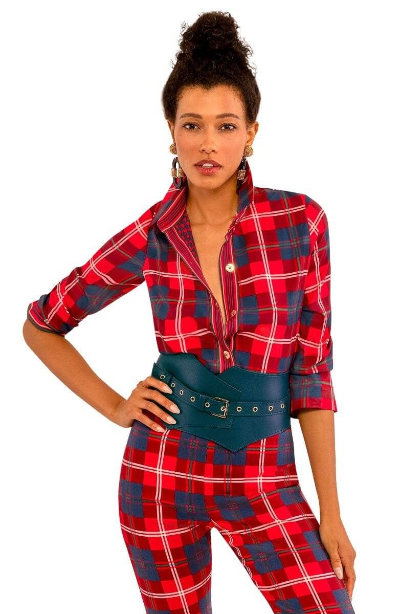 Boyfriend Shirt - Middleton Plaid Red