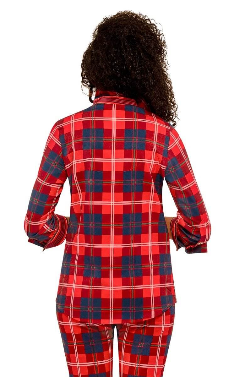 Boyfriend Shirt - Middleton Plaid Red