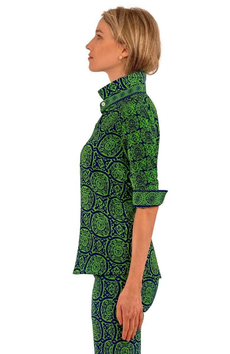 Boyfriend Shirt - Sultan's Dining Room - Final Sale Royal Kelly