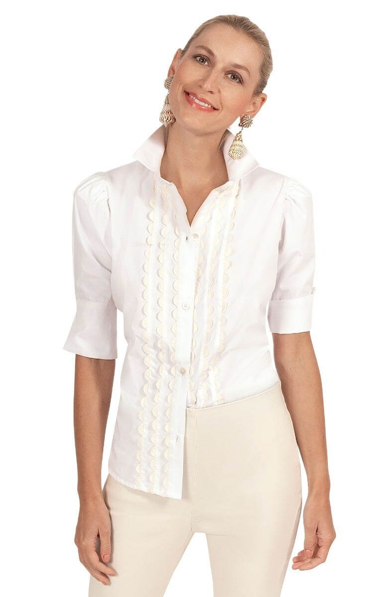 Ric Rac Roc Blouse White