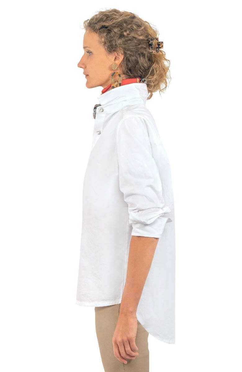 9-5 Cotton Poplin Shirt White